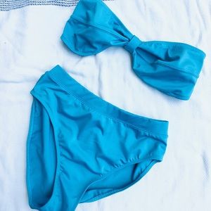 Vintage Newport News High Waisted Bikini Bandeau